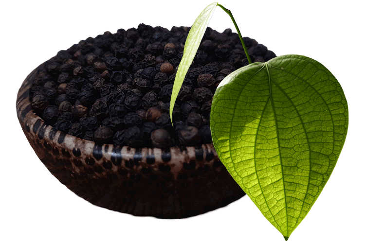 black peppercorns